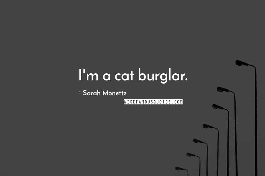 Sarah Monette Quotes: I'm a cat burglar.