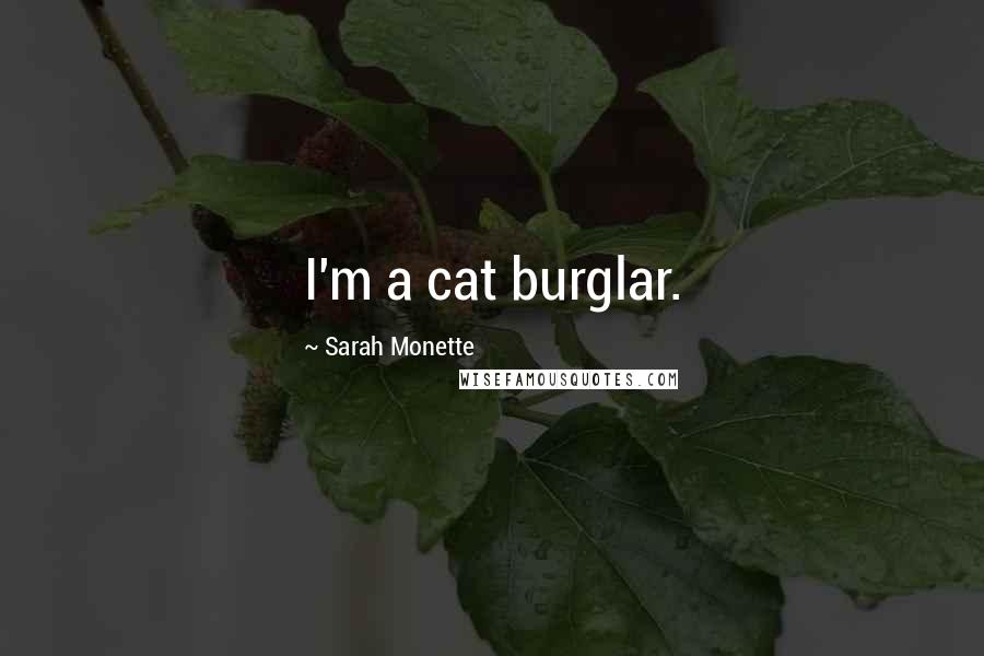 Sarah Monette Quotes: I'm a cat burglar.