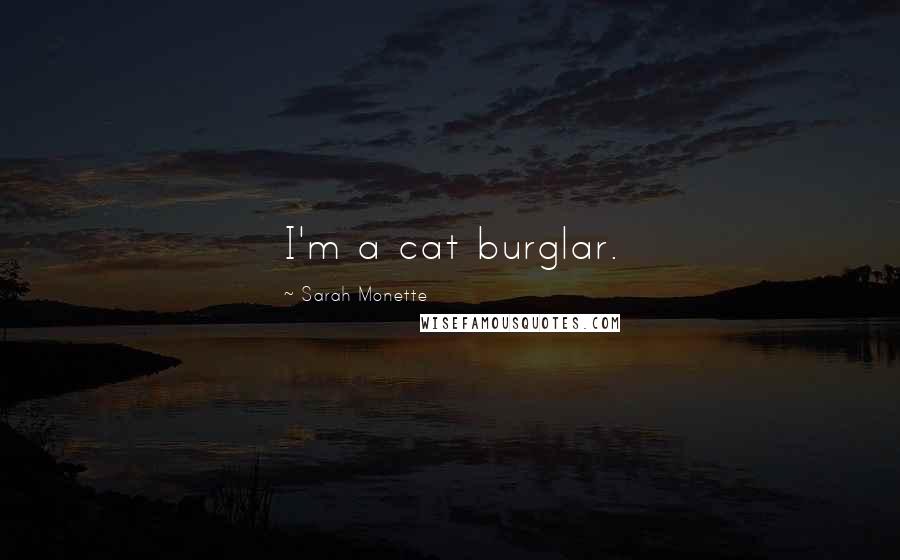 Sarah Monette Quotes: I'm a cat burglar.