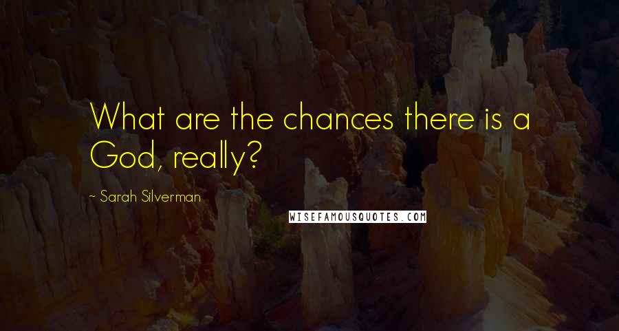 Sarah Silverman Quotes: What are the chances there is a God, really?