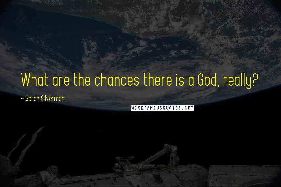 Sarah Silverman Quotes: What are the chances there is a God, really?