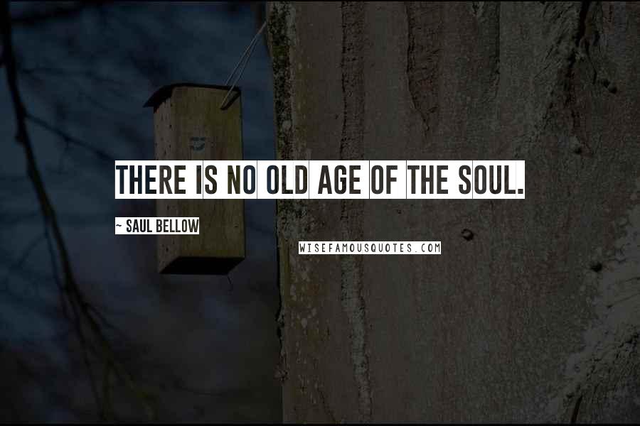 Saul Bellow Quotes: There is no old age of the soul.