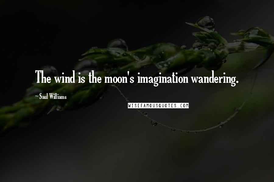 Saul Williams Quotes: The wind is the moon's imagination wandering.