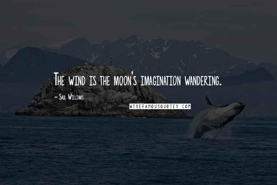 Saul Williams Quotes: The wind is the moon's imagination wandering.