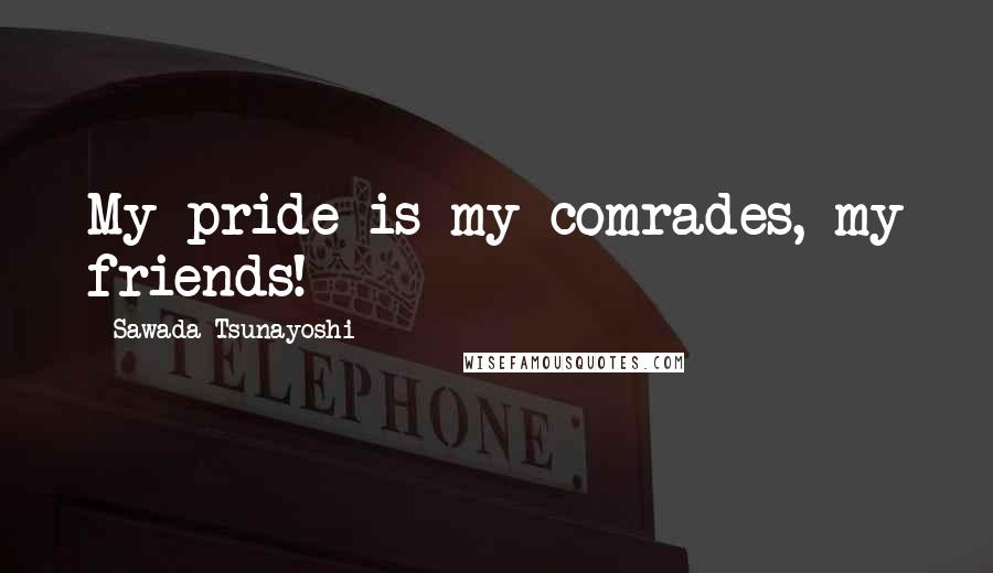 Sawada Tsunayoshi Quotes: My pride is my comrades, my friends!
