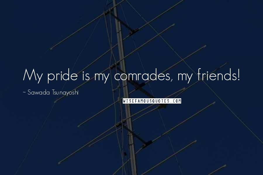 Sawada Tsunayoshi Quotes: My pride is my comrades, my friends!