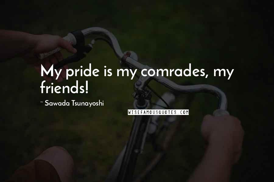 Sawada Tsunayoshi Quotes: My pride is my comrades, my friends!