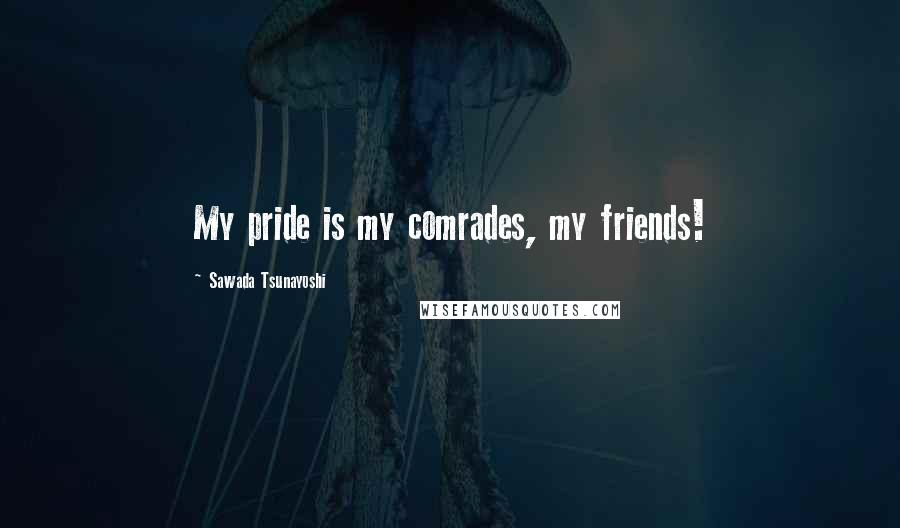 Sawada Tsunayoshi Quotes: My pride is my comrades, my friends!