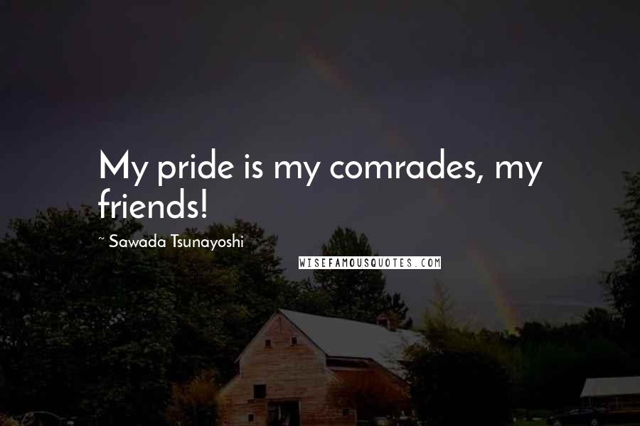 Sawada Tsunayoshi Quotes: My pride is my comrades, my friends!