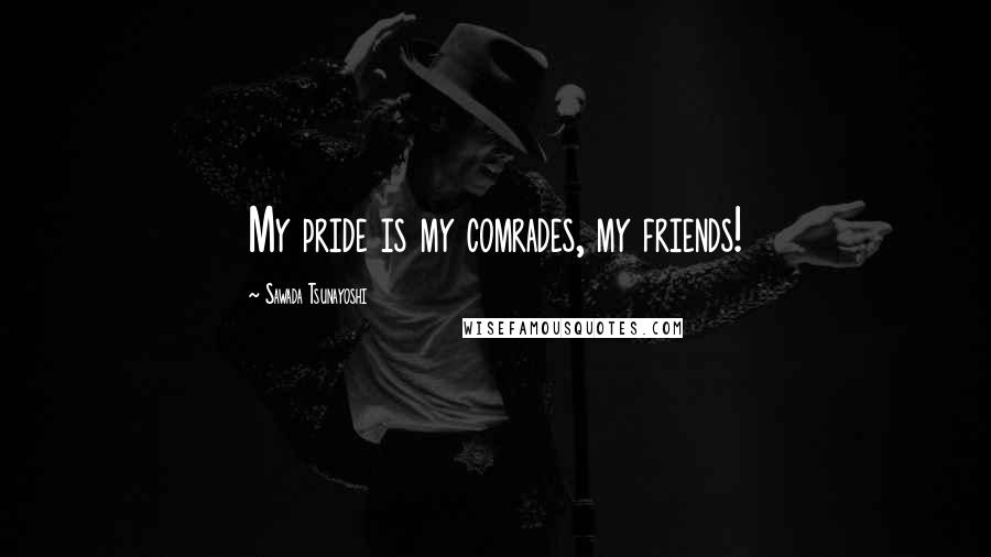 Sawada Tsunayoshi Quotes: My pride is my comrades, my friends!