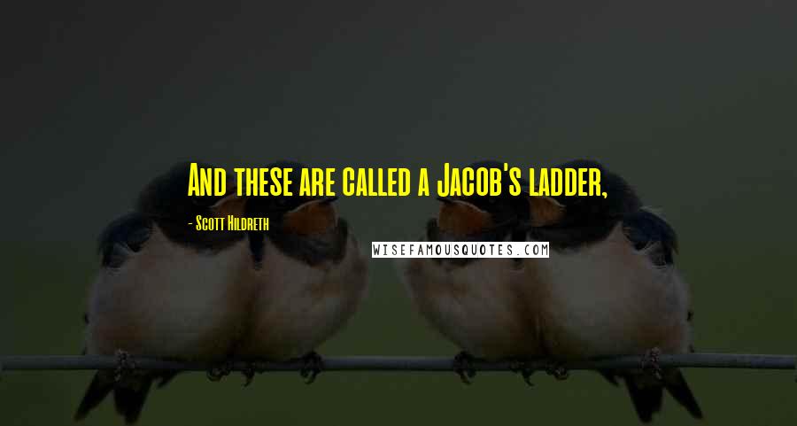 Scott Hildreth Quotes: And these are called a Jacob's ladder,