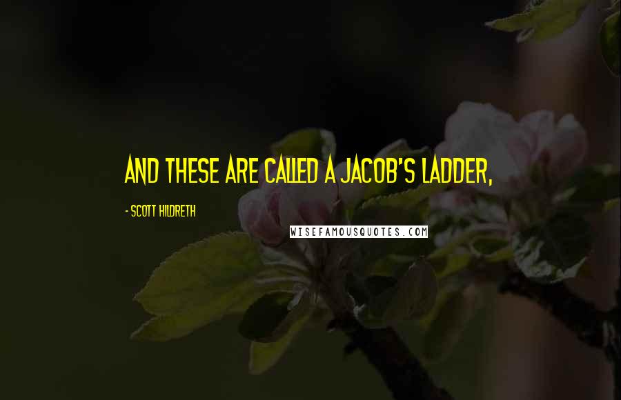 Scott Hildreth Quotes: And these are called a Jacob's ladder,