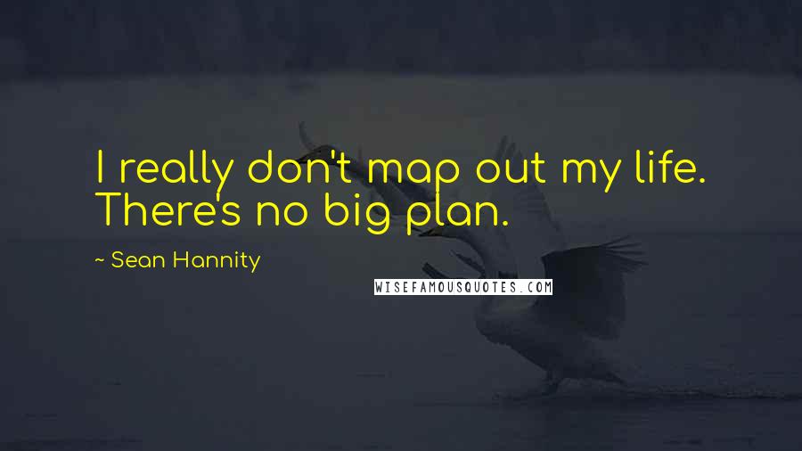 Sean Hannity Quotes: I really don't map out my life. There's no big plan.