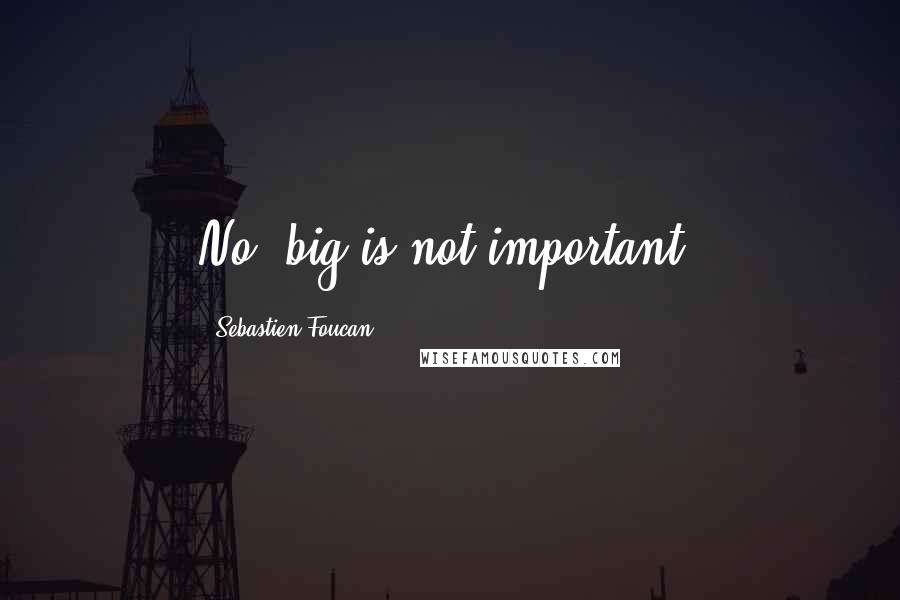 Sebastien Foucan Quotes: No, big is not important!