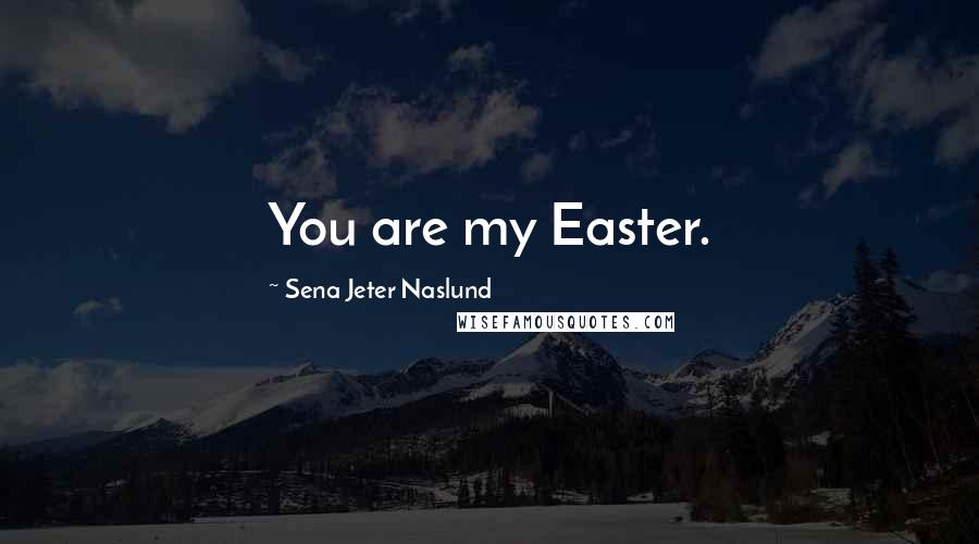 Sena Jeter Naslund Quotes: You are my Easter.