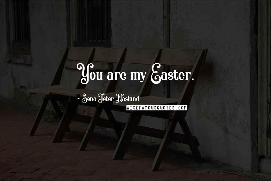 Sena Jeter Naslund Quotes: You are my Easter.