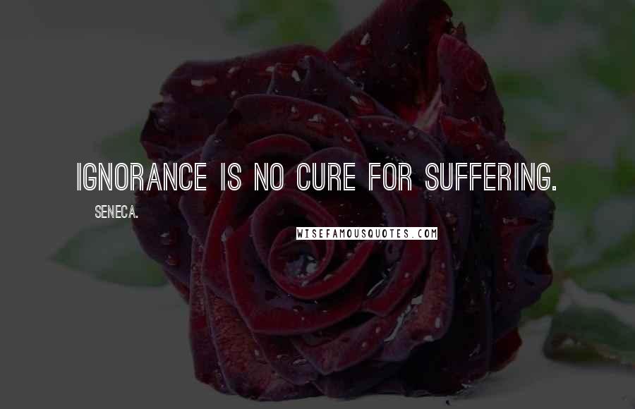 Seneca. Quotes: Ignorance is no cure for suffering.