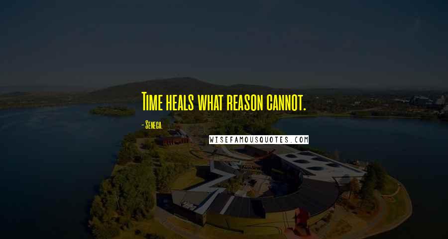 Seneca. Quotes: Time heals what reason cannot.