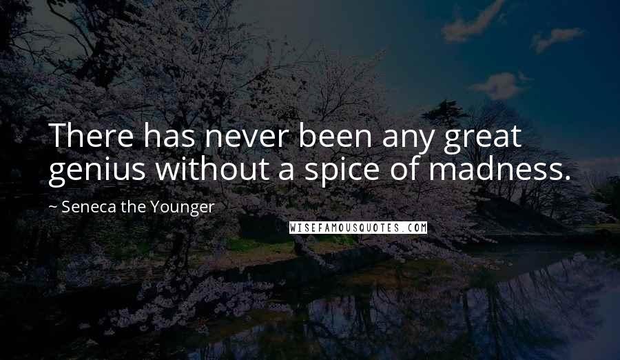 Seneca The Younger Quotes: There has never been any great genius without a spice of madness.