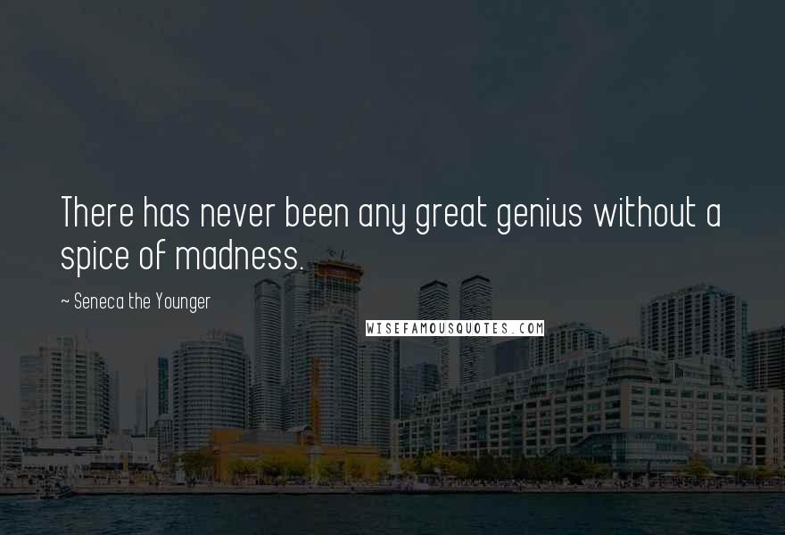 Seneca The Younger Quotes: There has never been any great genius without a spice of madness.