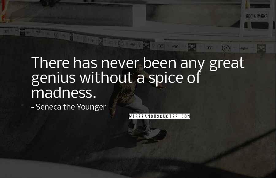 Seneca The Younger Quotes: There has never been any great genius without a spice of madness.
