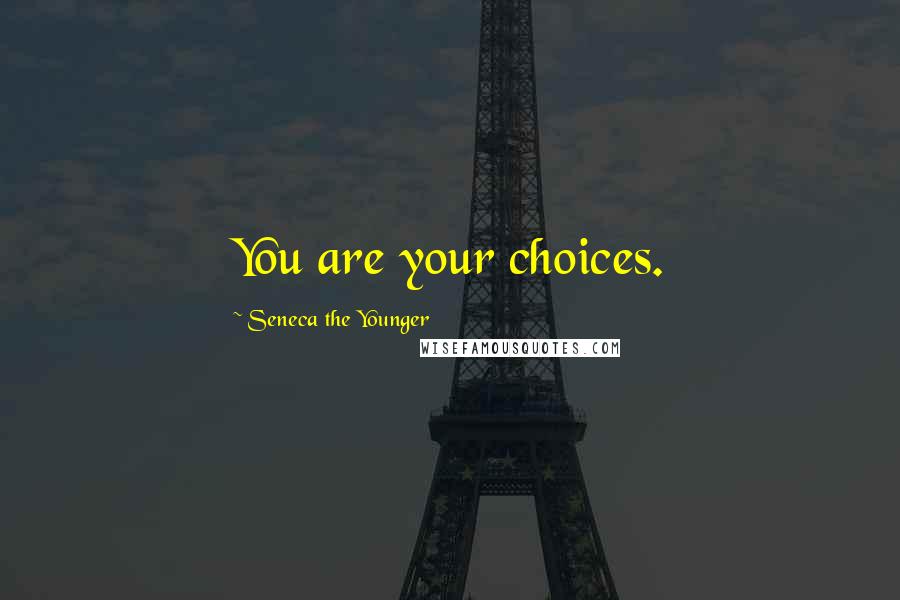 Seneca The Younger Quotes: You are your choices.