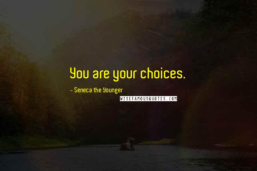 Seneca The Younger Quotes: You are your choices.