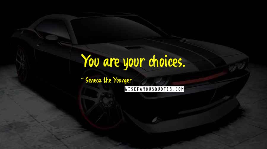 Seneca The Younger Quotes: You are your choices.