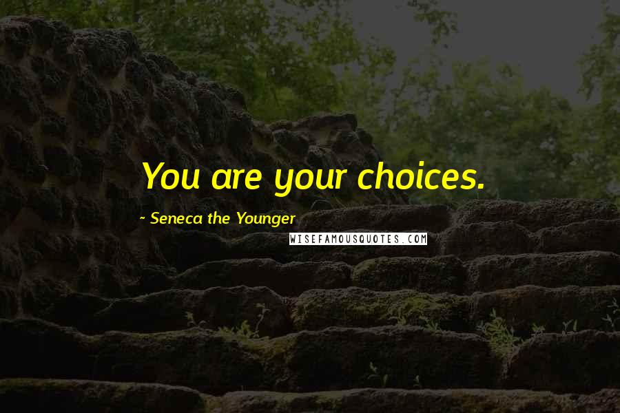 Seneca The Younger Quotes: You are your choices.