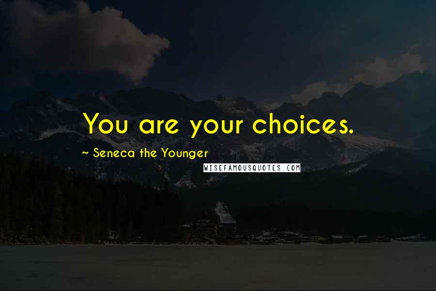 Seneca The Younger Quotes: You are your choices.