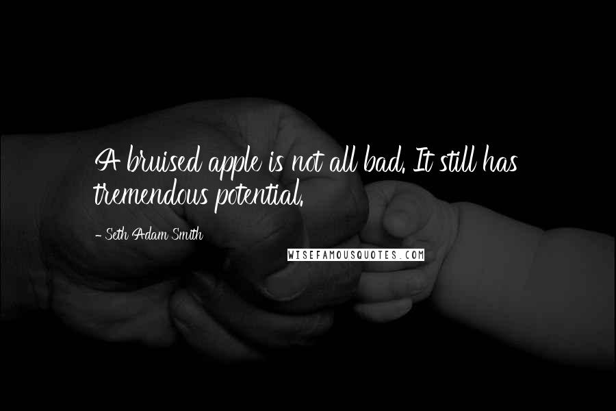 Seth Adam Smith Quotes: A bruised apple is not all bad. It still has tremendous potential.