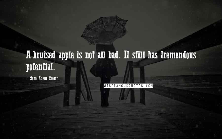 Seth Adam Smith Quotes: A bruised apple is not all bad. It still has tremendous potential.