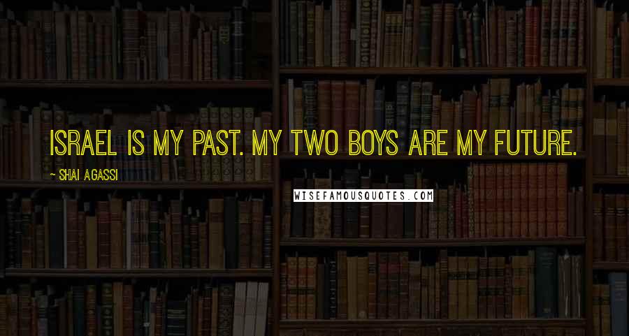 Shai Agassi Quotes: Israel is my past. My two boys are my future.