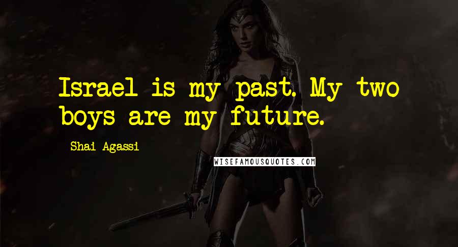 Shai Agassi Quotes: Israel is my past. My two boys are my future.