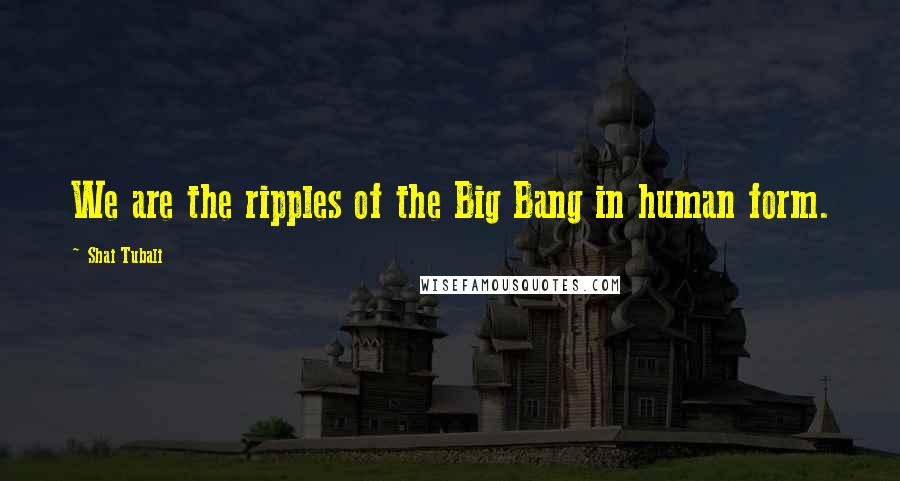 Shai Tubali Quotes: We are the ripples of the Big Bang in human form.