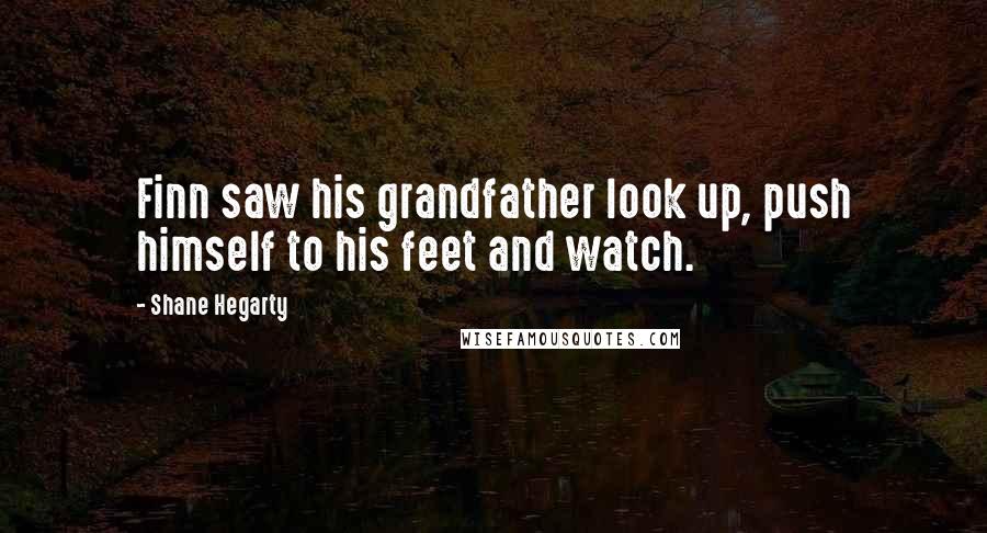 Shane Hegarty Quotes: Finn saw his grandfather look up, push himself to his feet and watch.