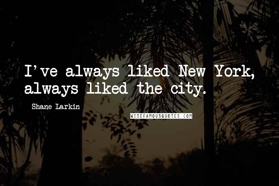 Shane Larkin Quotes: I've always liked New York, always liked the city.