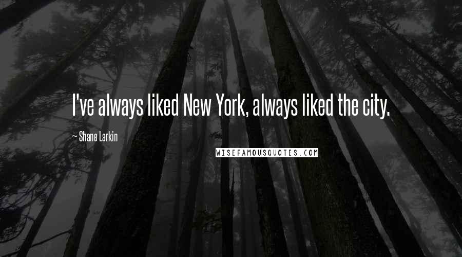 Shane Larkin Quotes: I've always liked New York, always liked the city.
