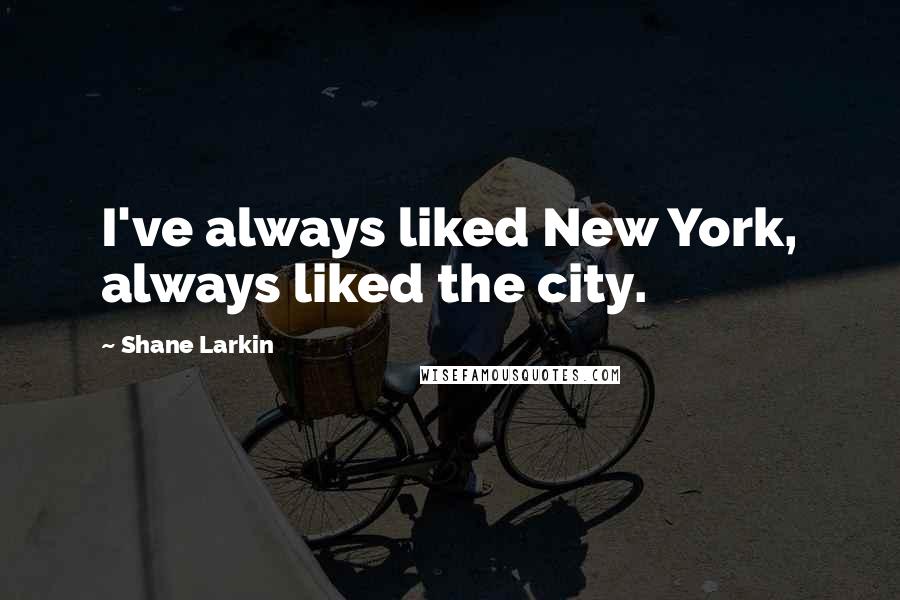 Shane Larkin Quotes: I've always liked New York, always liked the city.