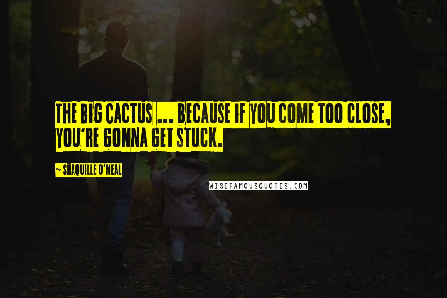 Shaquille O'Neal Quotes: The Big Cactus ... because if you come too close, you're gonna get stuck.