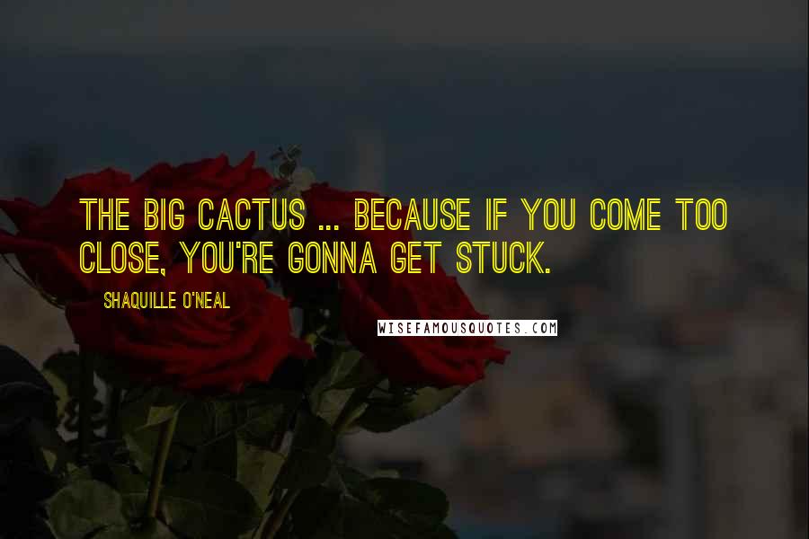 Shaquille O'Neal Quotes: The Big Cactus ... because if you come too close, you're gonna get stuck.