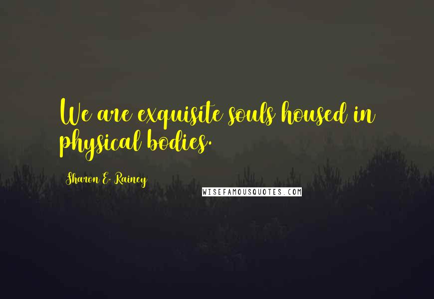 Sharon E. Rainey Quotes: We are exquisite souls housed in physical bodies.