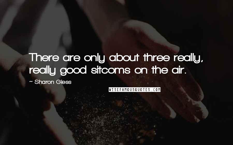 Sharon Gless Quotes: There are only about three really, really good sitcoms on the air.