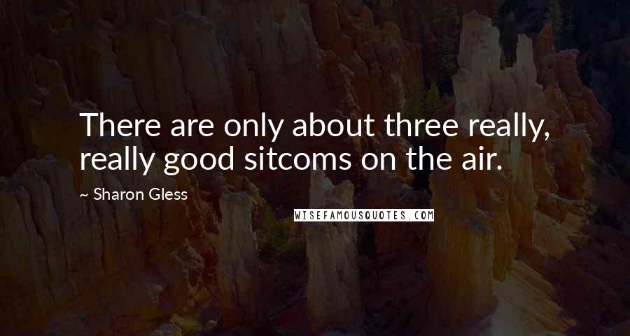 Sharon Gless Quotes: There are only about three really, really good sitcoms on the air.