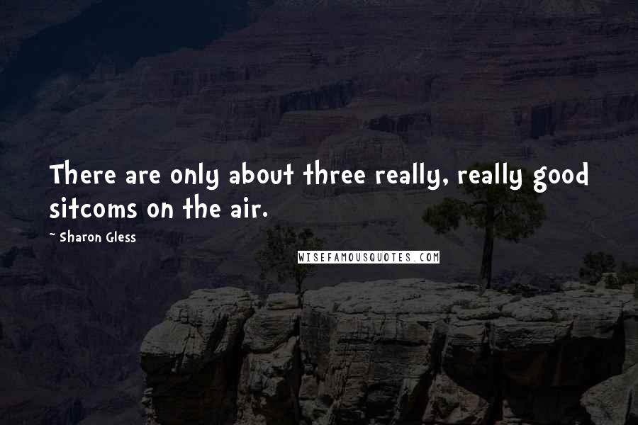 Sharon Gless Quotes: There are only about three really, really good sitcoms on the air.