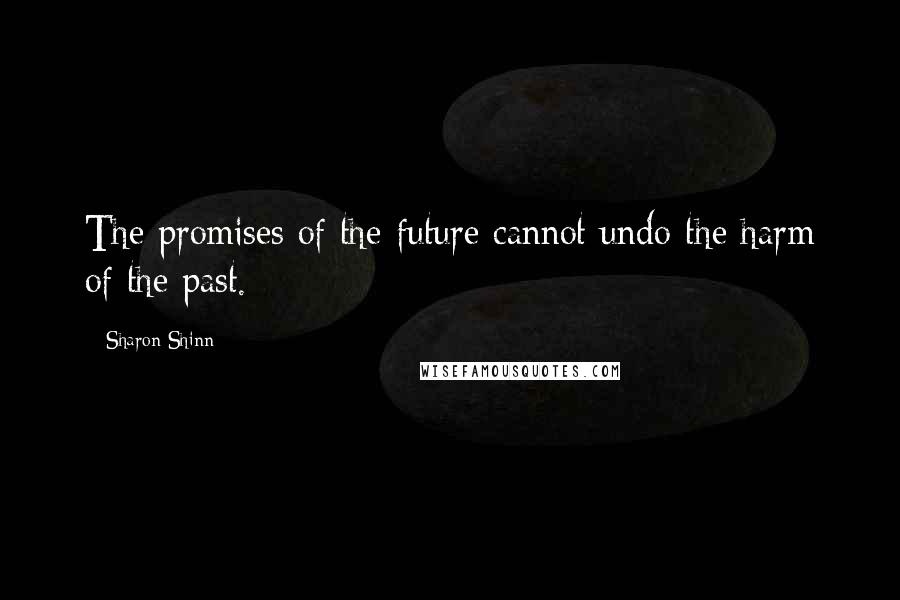 Sharon Shinn Quotes: The promises of the future cannot undo the harm of the past.