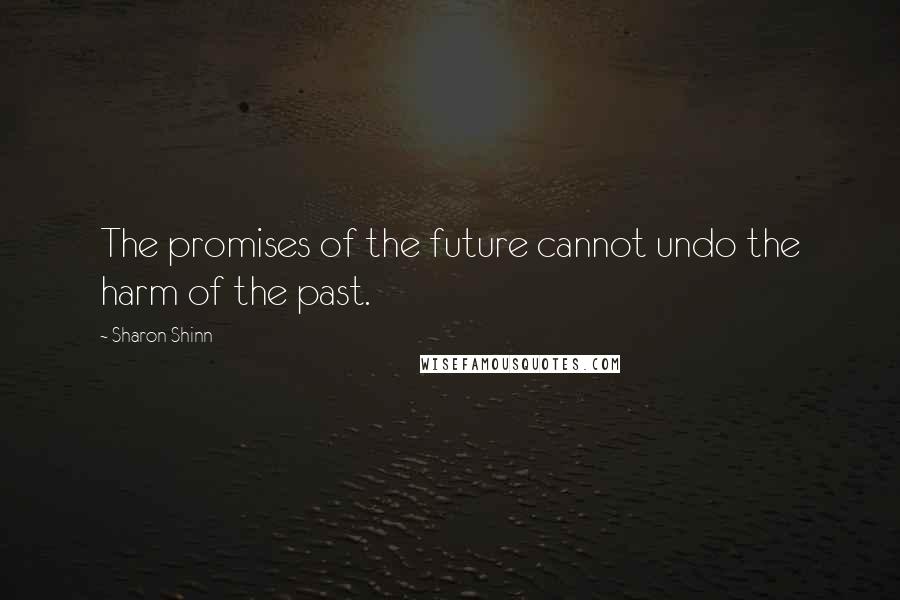 Sharon Shinn Quotes: The promises of the future cannot undo the harm of the past.