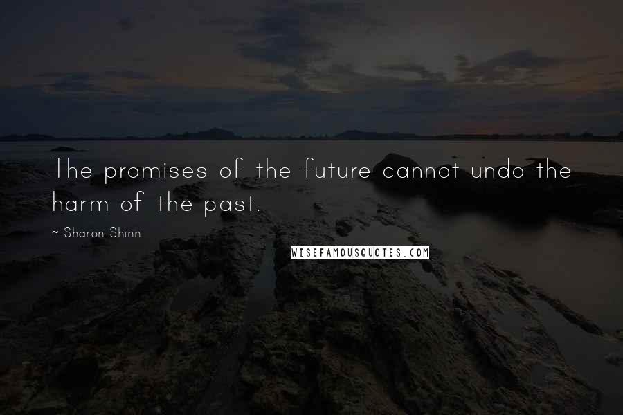 Sharon Shinn Quotes: The promises of the future cannot undo the harm of the past.