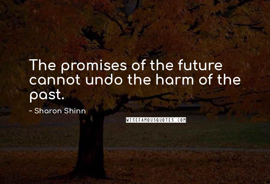 Sharon Shinn Quotes: The promises of the future cannot undo the harm of the past.