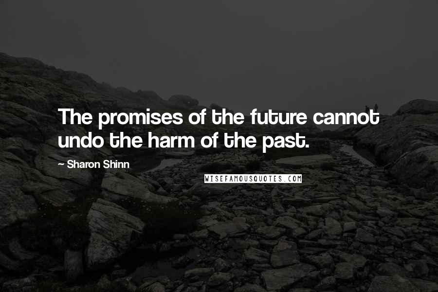 Sharon Shinn Quotes: The promises of the future cannot undo the harm of the past.